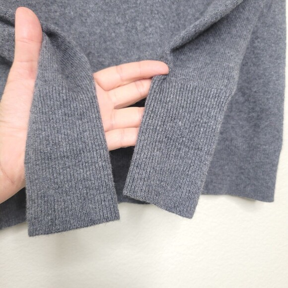 EVERLANE Cashmere Blend Gray Crewneck Sweater Women's Size XXS Long Sleeve Soft - Picture 3 of 9